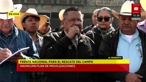 Protesta el Frente Nacional por el Rescate del Campo en Reforma