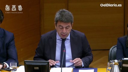 Mazón, en la comisión de la dana “No tengo responsabilidad operativa en la emergencia; quienes la tenían nos despertaron con alerta amarilla y no roja”