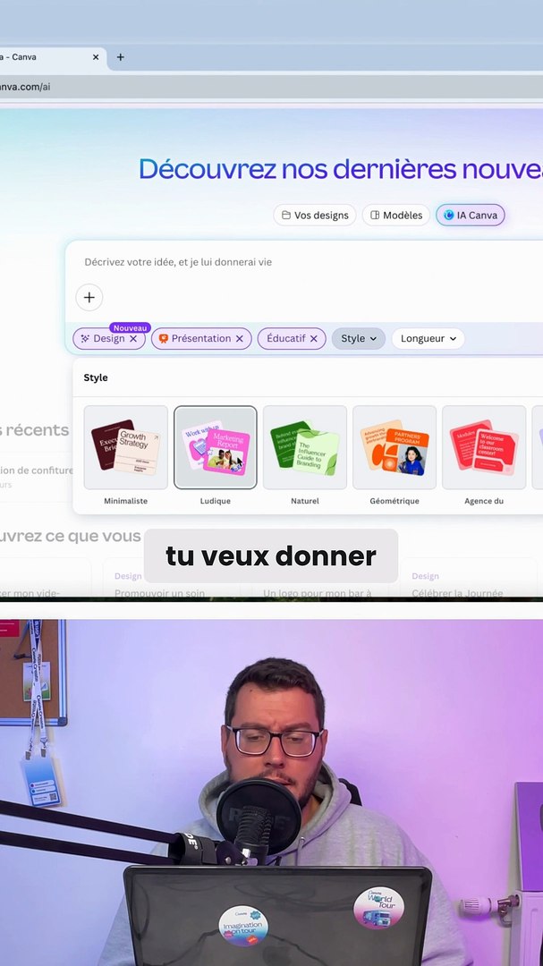 Créer une Présentation IA avec Canva