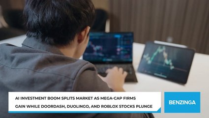 AI Investment Boom Splits Market As Mega-cap Firms Gain While DoorDash, Duolingo, And Roblox Stocks Plunge