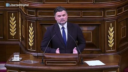 Rufián quiere "freír a impuestos" a los propietarios de tres o más pisos