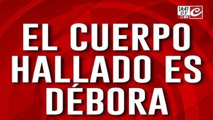 Necochea: el cuerpo hallado es de Débora