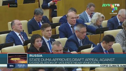 Russia's State Duma Condemns US Military Buildup Near Venezuela