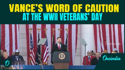 Vance CAUTIONS against U.S. Troops involvement in WAR overseas | FULL SPEECH at WWII Veterans’ Day