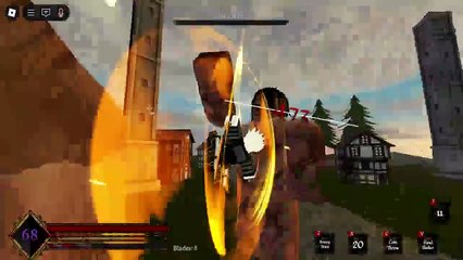 ⚔️ Fighting Titans in Untitled Attack on Titan! (Untitled Attack on Titan_ The Rumbling) _ Roblox