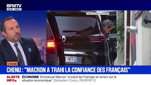 Pour Sébastien Chenu (RN), l'emprisonnement de Nicolas Sarkozy, était une injustice