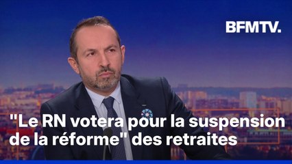 Retraites, gouvernement: entretien avec Sébastien Chenu, vice-président du RN