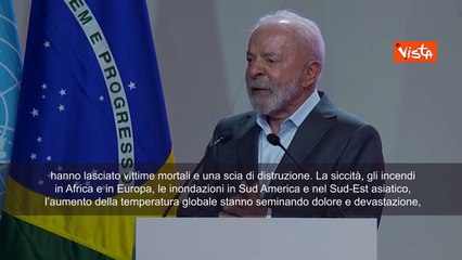 Cop30, Lula: È ora di sconfiggere i negazionisti del clima