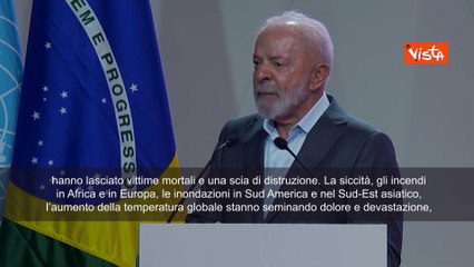 Cop30, Lula: È ora di sconfiggere i negazionisti del clima