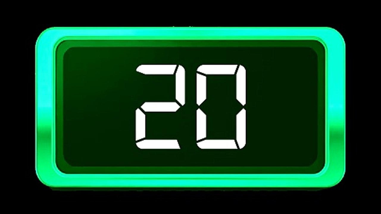 Timer 20 seconds / Relógio Regressivo - Dígito branco