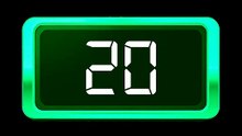 Timer 20 seconds / Relógio Regressivo - Dígito branco