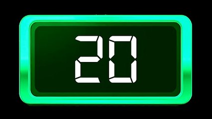 Timer 20 seconds / Relógio Regressivo - Dígito branco