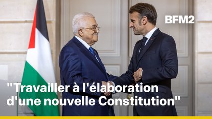 Macron et Abbas annoncent "un comité conjoint" pour rédiger la Constitution de l'Etat de Palestine