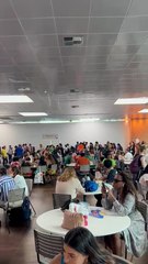 Longas filas registradas na praça de alimentação da COP30