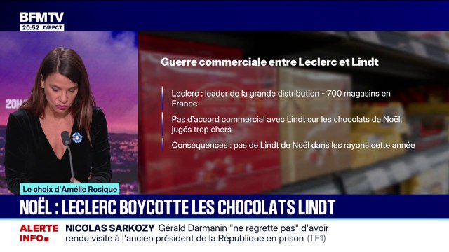 LE CHOIX D'AMÉLIE ROSIQUE - Noël: Leclerc boycotte les chocolats Lindt