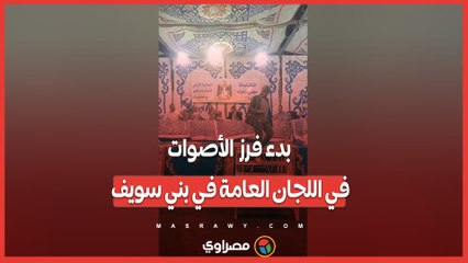 بدء فرز  الأصوات في اللجان العامة في بني سويف