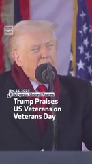 Trump Praises US Veterans on Veterans Day