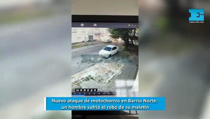 Nuevo ataque motochorro en Barrio Norte: un hombre sufrió el robo de su maletín