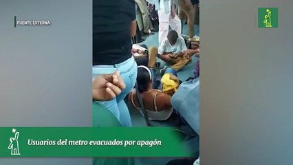 Usuarios del metro evacuados por apagón