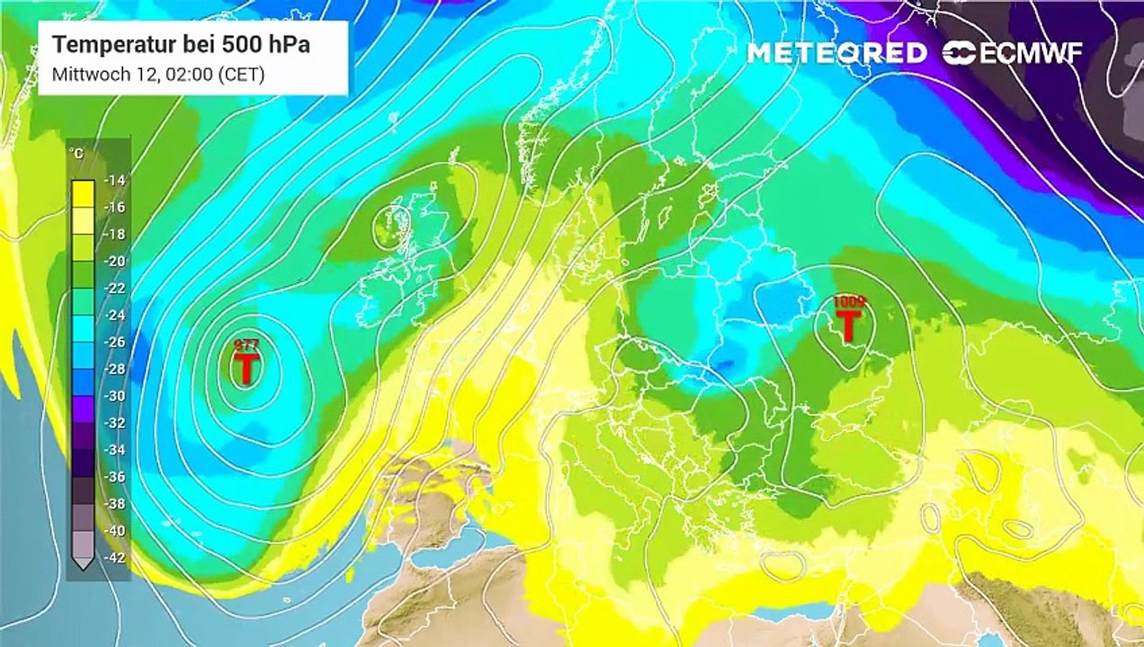 Erst kommen extrem warme Luftmassen bei uns an, dann nähert sich aus Norden die Polarfront Deutschland!