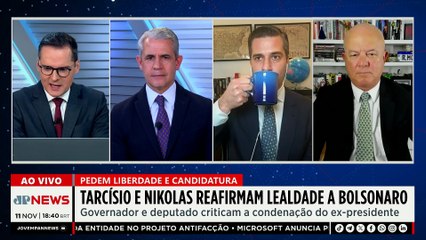 Tarcísio e Nikolas reafirmam lealdade a Jair Bolsonaro e pedem liberdade; Bancada avalia