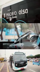 El minibús autónomo de Mercamadrid