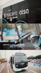 Minibús autónomo en Mercamadrid