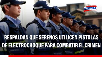 Respaldan que serenos utilicen pistolas de electrochoque para combatir el crimen