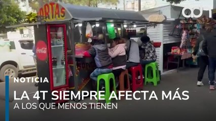 La 4T siempre afecta más a los que menos tienen. Comerciantes son afectados al subir los impuestos
