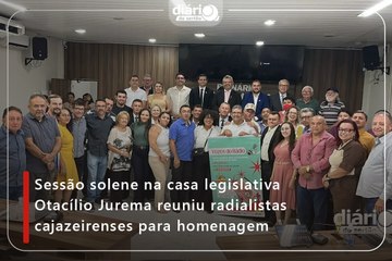 Sessão solene na casa legisliativa Otacílio Jurema reuniu radialistas cajazeirenses para homenagem