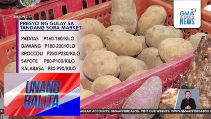 Supply ng panindang gulay, pahirapang makuha dahil sa mga nagdaang bagyo | Unang Balita