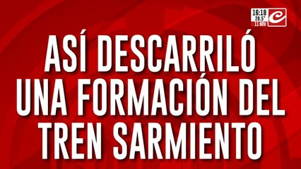 Así descarriló una formación del tren Sarmiento