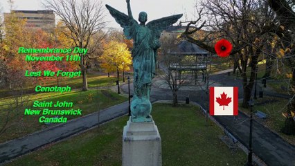 Remembrance Day in Saint John | King Square Cenotaph Tribute & Flanders Fields Poem 🇨🇦