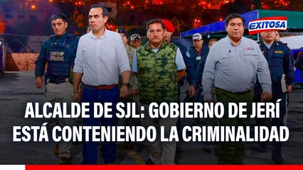 Gobierno de José Jerí está conteniendo el crimen, según alcalde de SJL: "Debería ir con la lucha"