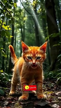 My Kitten is Growling... Look at This 🤣 #shorts #funnycats #kittenlove #smol #catmemes #animalshorts