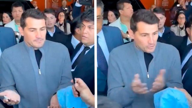 Iker Casillas enfurece contra fans mientras da autógrafos: No hace falta que me lo digas siete veces