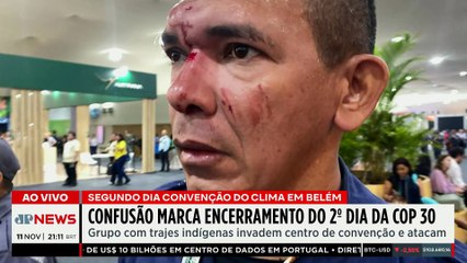 COP30: Encerramento do 2º dia tem confusão e protestos em Belém