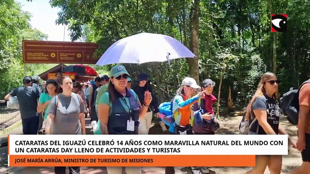 Cataratas del Iguazú celebró 14 años como Maravilla Natural del Mundo