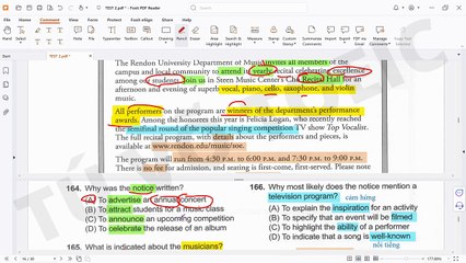 GIẢI CHI TIẾT ĐỀ YBM TOEIC READING 2025 HÀN QUỐC MỚI NHẤT TEST 2 PART 7