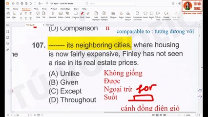 GIẢI CHI TIẾT ĐỀ YBM TOEIC READING 2025 HÀN QUỐC MỚI NHẤT TEST 4 PART 5,6