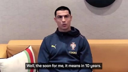 Ronaldo jokes that retirement could be 10 years away