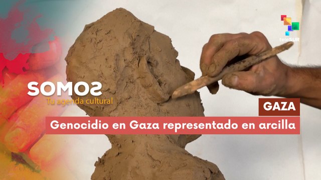 Genocidio en Gaza representado en arcilla SOMOS 11-11-2025