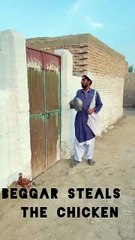 beggar steals the chicken