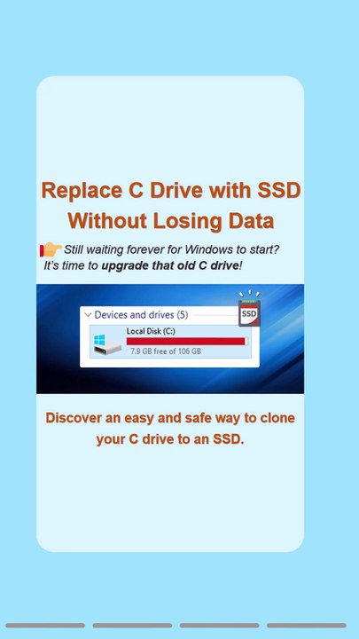 Replace Your C Drive with an SSD Without Losing Data [2025]
