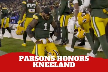 Micah Parsons pays tribute to former teammate Marshawn Kneeland in emotional moment