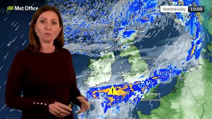 Met Office Wednesday Morning Weather Forecast 12/11/2025