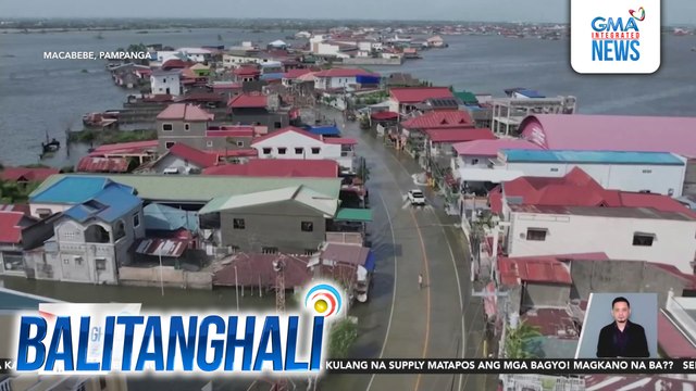 Ilang parte ng Pampanga, lubog pa rin sa baha dahil sa Bagyong Uwan | Balitanghali
