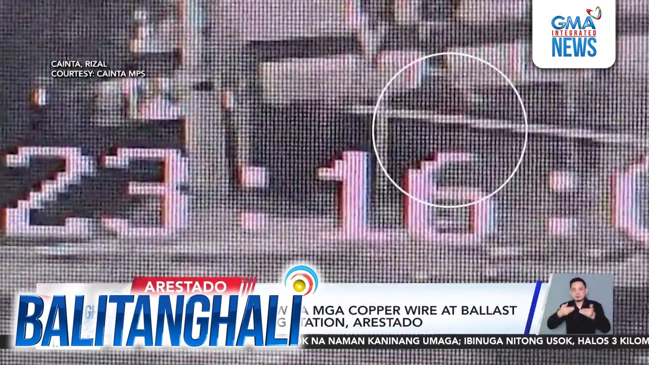 4 sa 6 na nagnakaw sa mga copper wire at ballast ng Ortigas Pumping Station, arestado | Balitanghali