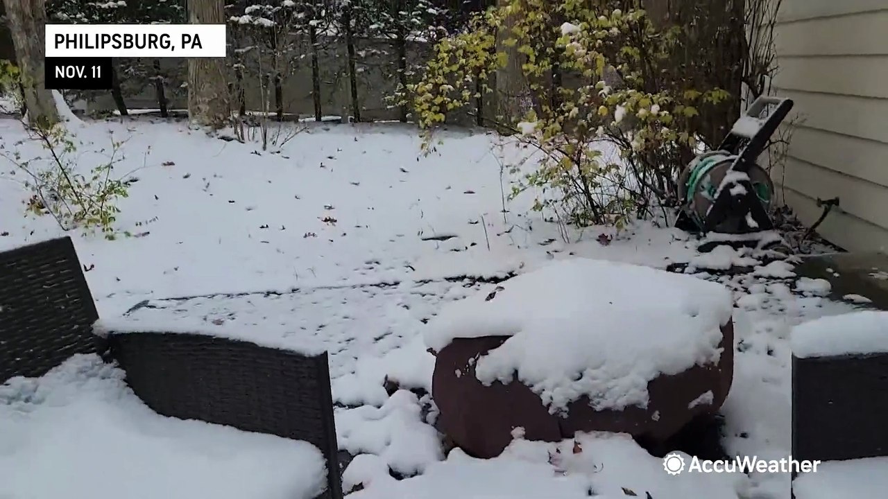 November snow blankets the Northeast