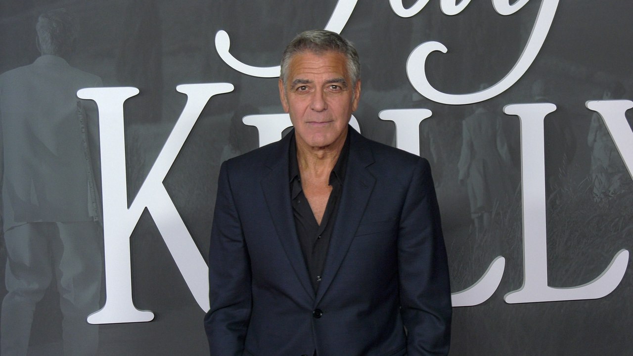 George Clooney attends the red carpet premiere of Netflix's "Jay Kelly" in Los Angeles